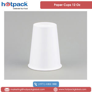 Gobelets en papier jetables à paroi unique blanche de 12 Oz, très en demande, meilleure vente, pour Usage domestique - Product Image 3