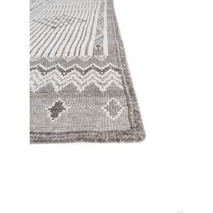 Alfombra de Poliéster Tejida a Mano con Patrón Geométrico Color Marfil, Modelo AKPL-3008, para Decoración de Sala de Estar y Pasillo, Forma Rectangular - Product Image 4