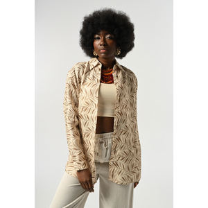 Collezione di Camicie Oversize da Donna in Lino 100% con Motivi - Product Image 3