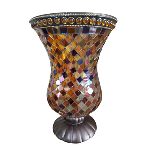 Elegant Metal Stand Long <b>Hurricanes</b> Glass Votive Candle Holders Elegant <b>Lantern</b> for Home Decoration Wedding Party Reasonable - Product Image 5