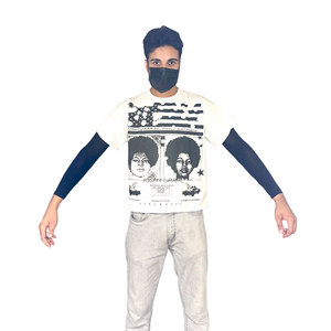 T-shirt homme respirant à col rond en coton léger, style streetwear, très tendance - Product Image 4