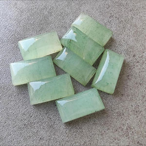 Aventurine naturelle de qualité AAA + Cabochon à dos plat grand Rectangle vert pierres précieuses en vrac toutes tailles disponibles pour la vente en gros - Product Image 3