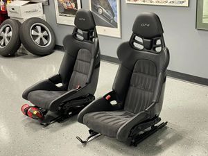 Recaro Sportster GT Customized 2-Piece Carbon Fiber Reclining Performance Waterproof PU Leather <b>Driver</b> Seat Black <b>Set</b> - Product Image 3