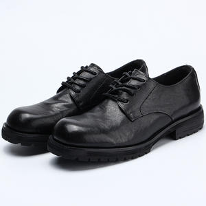 Chaussures Oxford en cuir de vache véritable avec semelle antidérapante et doublure respirante, chaussures de ville pour hommes - Product Image 2