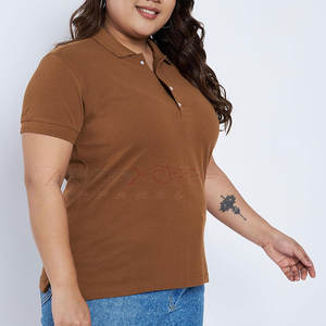 เสื้อยืดลำลองทรงหลวมสำหรับผู้หญิงพร้อมผ้าถักสีทึบปรับแต่งได้เพื่อความสบายในชีวิตประจำวัน - Product Image 3