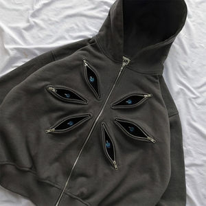 <b>Soft</b> Cotton Blend Cropped <b>Hoodie</b> for Men Trendy Autumn Fashion Set Comfortable for Daily Outfits - Product Image 5