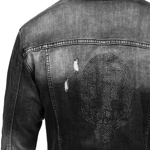 Chaquetas vaqueras para hombre hechas de algodón con estilo callejero y logotipo de marca de alta calidad con un diseño asequible - Product Image 5