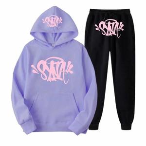 Alta calidad tendencia marca hombres algodón polar Unisex Sudadera con capucha estampado de moda Sudadera con capucha y pantalones de chándal de dos piezas chándales de manga larga - Product Image 1