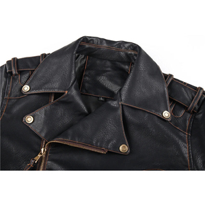 Genuine <b>Sheepskin</b> <b>Men</b> Leather <b>Jacket</b> Motorcycle Leather <b>Jackets</b> Black Color <b>Men's</b> Leather <b>Jacket</b> For <b>Men</b> OEM Custom Design - Product Image 6