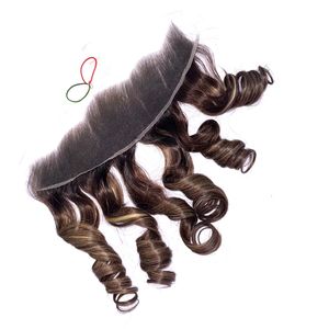 Cheveux vierges de haute qualité, mèches ombrées, couleur rebondissante, avec frontal et mèches pour faire des perruques - Product Image 2