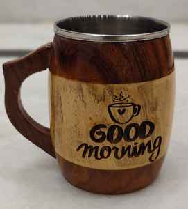 Premium Wooden Coffee Tea <b>mug</b> - Product Image 1