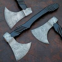 El yapımı şam çelik Tomahawk balta ile endüstriyel açık kamp aracı gül ahşap kolu el dövme Hatchet kapak dahil