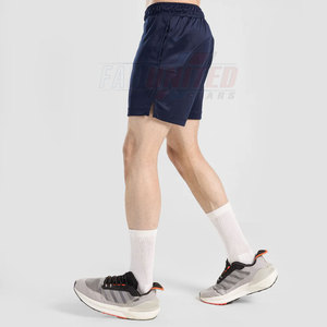 Pantalones Cortos Deportivos Casuales para Hombre, Cintura Elástica, Diseño Sólido, Material de Lona, Forro Interior Elástico No Tejido, Bolsillo Oculto para Teléfono, Secado Rápido - Product Image 5