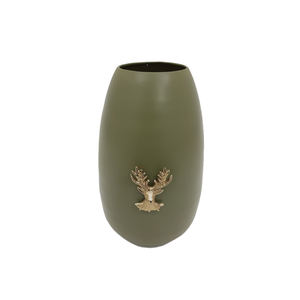 Vase à fleurs en fer décoratif de forme ronde pour la décoration de la maison et du mariage Vase en métal couleur verte en vrac fait à la main - Product Image 6