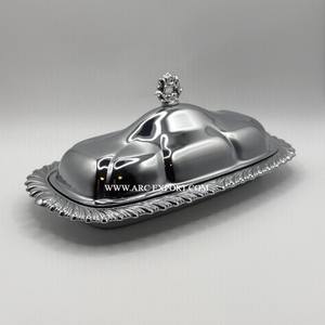 Plat à beurre en métal nouvelle conception plaques de cuivre en acier inoxydable Designer décoration beurre plat de service maison décorative de table - Product Image 6