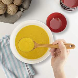 Cucharón de cocina/cucharón de cocina pequeño | Cucharón de salsa de servidor saludable, respetuoso con el medio ambiente 100%, herramienta de cocina de madera tallada a mano - Product Image 5