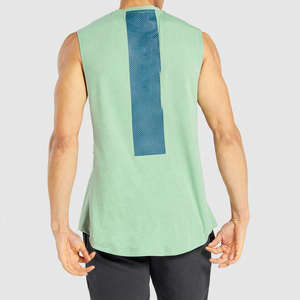 New Arrival Men's Gym Tank Top Custom Printed Stylish Casual Muscle Style High Quality 100% Cotton Quick Dry Breathable Knitted - Product Image 2
