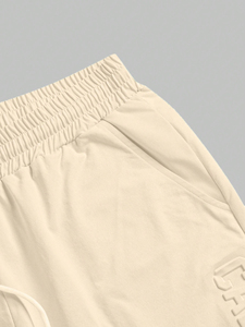 Conjuntos de pantalones cortos blancos y negros de verano para hombre Pantalones cortos finos de nailon de secado rápido con Conjunto de camiseta de algodón - Product Image 5