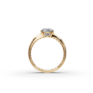 Anillo de Oro con Diamante Solitario Redondo de 1.50 TCW, Joyería Elegante y Lujosa - Product Image 2
