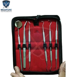 Kit de Exploración Dental, Espejo Bucal, Sonda, Pinzas, Juego de Instrumentos Dentales de Acero Inoxidable de Alta Calidad - Product Image 2