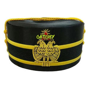 High Quality Customized Masonic 33RD Degree Crown <b>Black</b> <b>Wings</b> up Hand Embroidered Made in Pakistan Premium Masonic Apparel - Product Image 1
