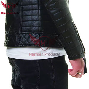 New Arrival: Custom Windproof Casual Black Riding Biker Motorcycle Men <b>Leather</b> <b>Jackets</b> - Stylish Fashion <b>Genuine</b> <b>Leather</b> <b>Jackets</b> - Product Image 2