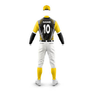 Nouveaux vêtements personnalisés pour sports d'équipe Uniforme de baseball de haute qualité à manches courtes en couleurs unies et tailles disponibles - Product Image 3