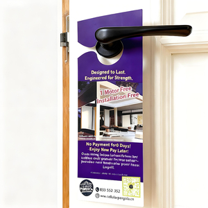 Otel İşletmeleri İçin Özel Askılı El İlanları, Kapı Askılı El İlanları, Kapı El İlanı Baskısı - Product Image 6