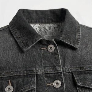 Chaquetas Vaqueras de Mezclilla Personalizables, Casuales, Modernas, de Marca, Retro, Holgadas, Vintage, Lavadas, Lisas, para Mujer, Ropa de Calle Elegante - Product Image 4