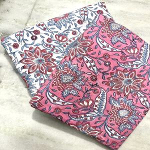 Tissu de robe en coton indien de haute qualité, écologique, rose pâle, à fleurs, uni, pour filles et garçons, par mètre, origine indienne - Product Image 4