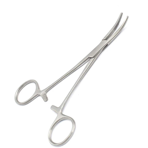 Pince hémostatique Kelly en acier inoxydable avec mâchoires dentelées et cliquet de verrouillage – Kit chirurgical manuel - Product Image 2