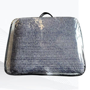 HDPE gris bleu <span class=keywords><strong>caravane</strong></span> <span class=keywords><strong>auvent</strong></span> <span class=keywords><strong>tapis</strong></span> de sol camping-car <span class=keywords><strong>tapis</strong></span> de tente avec œillets en métal pour le camping en plein air 300gsm - Product Image 2