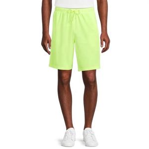 Pantalones cortos de entrenamiento con logotipo estampado de baloncesto personalizados para hombre, pantalones cortos transpirables de malla de diseño sólido para gimnasio y correr - Product Image 1