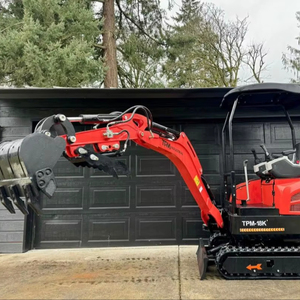 ENVÍO GRATUITO Miniexcavadora TPM 18K de 15 HP con cucharón de excavación de 16 pulgadas, controles piloto, brazo oscilante, aprobación EPA y CE, pulgar hidráulico auxiliar - Product Image 1