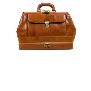 Bolso médico de cuero de calidad superior, Maleta, bolso de médico para mujer, bolso de mano de cuero genuino Vintage para hombre, Doctor - Product Image 1