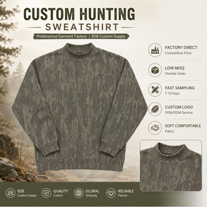 Sweat-shirt à col rond en polaire durable avec logo personnalisé, motif camouflage Real Tree, manches longues <span class=keywords><strong>pour</strong></span> <span class=keywords><strong>homme</strong></span>, <span class=keywords><strong>vêtements</strong></span> <span class=keywords><strong>de</strong></span> <span class=keywords><strong>chasse</strong></span> - Product Image 1