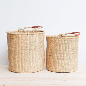 Handicraft Natural Eco-Friendly Seagrass Landry <b>Basket</b> With HandlesTo <b>Storage</b> Fruit Candies Home Decoration <b>Basket</b> Made in Vietn - Product Image 5