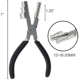 Pince à bijoux professionnelle, outil de bouclage multi-tailles pour un façonnage précis et un pliage de fil par ZetoMedPro - Product Image 3