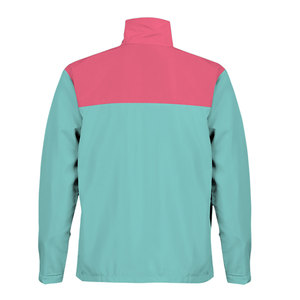 Veste coupe-vent à capuche en toile imperméable et à col montant pour hommes, respirante, style travail et course à pied, avec logo personnalisé pour hiver - Product Image 4