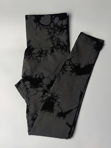 Leggings de yoga taille haute pour femme, longueur intégrale, doux, effet ventre plat, tissu épais, rose, en Spandex/Nylon, pour le fitness - Product Image 2