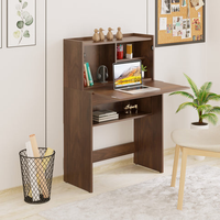 Table d'étude et d'ordinateur portable pour la maison ou le bureau Travail à domicile Bureau érable brun