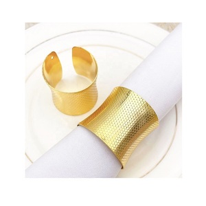 Gold <b>Silver</b> Pearl <b>Napkin</b> Ring Holder Annular <b>Napkin</b> Rings for Wedding Table Decoration Pearl <b>Napkin</b> Rings - Product Image 5