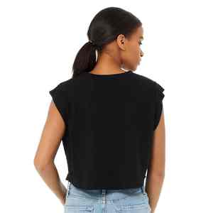 เสื้อครอปท็อปผู้หญิงแบบใหม่ ผลิตจากวัสดุคุณภาพสูง เสื้อครอปท็อปผู้หญิง ระบายอากาศได้ดี แห้งเร็ว - Product Image 3