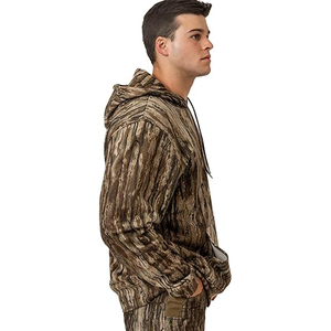 Sudaderas con capucha de camuflaje de inspiración táctica, gruesas, de corte holgado, estilo utilitario, para exteriores, invierno, uso casual. - Product Image 2