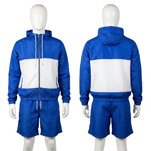 Premium Quality 2026 Men's Casual Solid Windbreaker <b>Tracksuit</b> Set with Reflective Zip and 100% Nylon <b>Tracksuit</b> MADE BY BS 2026 - Product Image 4