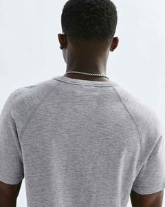 T-shirt pour homme de haute qualité 100% coton, impression de logo de marque personnalisée, t-shirts graphiques unis, blancs, séchage rapide, respirants, col rond - Product Image 3