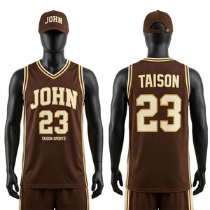 ชุดบาสเก็ตบอลพรีเมียมสำหรับผู้ชาย ผ้าโพลีเอสเตอร์ตาข่าย 160 GSM ระบายเหงื่อได้ดี สีกรมท่า-ฟ้า ลายเรขาคณิต ออกแบบลายพิมพ์แบบ Sublimation ชุดยูนิฟอร์มสั่งทำพิเศษ - Product Image 3