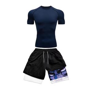 2025 hombres Reversible ligero 100% poliéster suave camiseta de secado rápido transpirable verano deportes Fitness Activewear nuevo Popular - Product Image 4