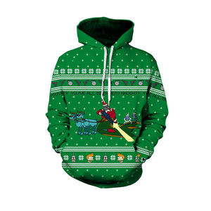 Meilleures ventes Pull pour hommes Automne Polaire Hoodies Polyester/Coton Brodé Logo Personnalisé Conception de Noël Respirant - Product Image 1