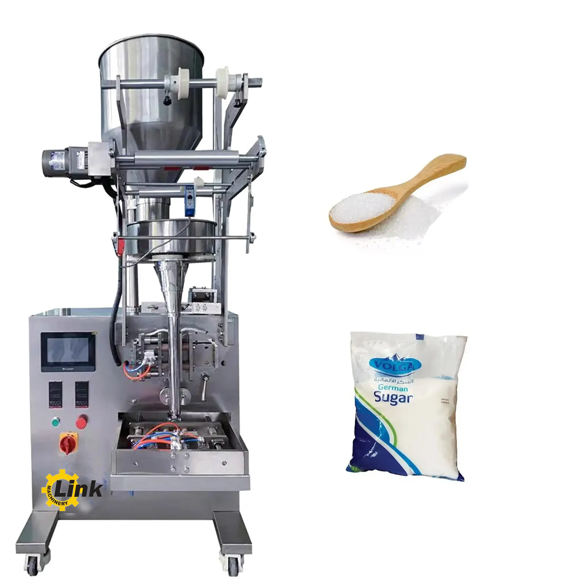 Fully Automatic Multi-Functional Tea Granule Salt Bar Rice Melon Seeds White Sugar Packing Machine